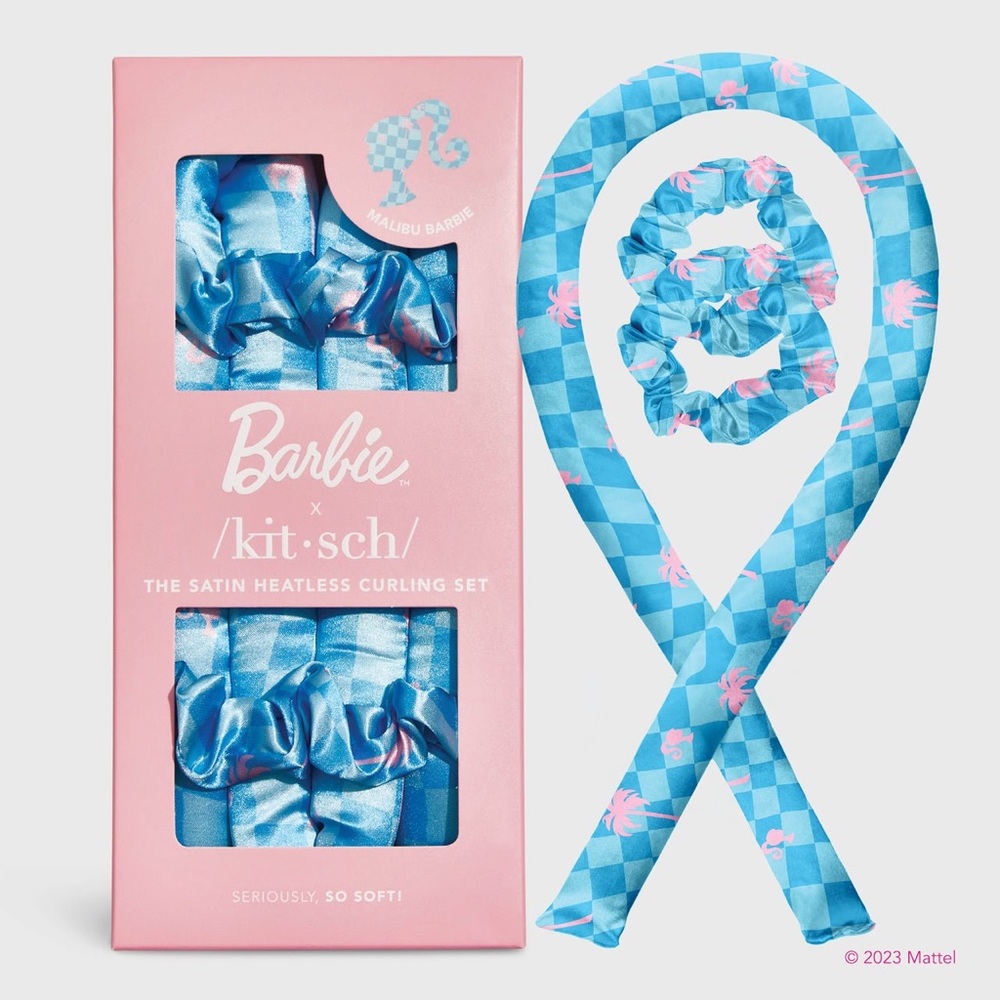 Barbie x Kitsch Satin Heatless Curling Set - Malibu Barbie